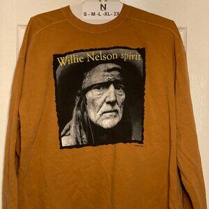 Willie Nelson original Franks Bros' Print Spirit Old Whiskey River sweatshirt2XL